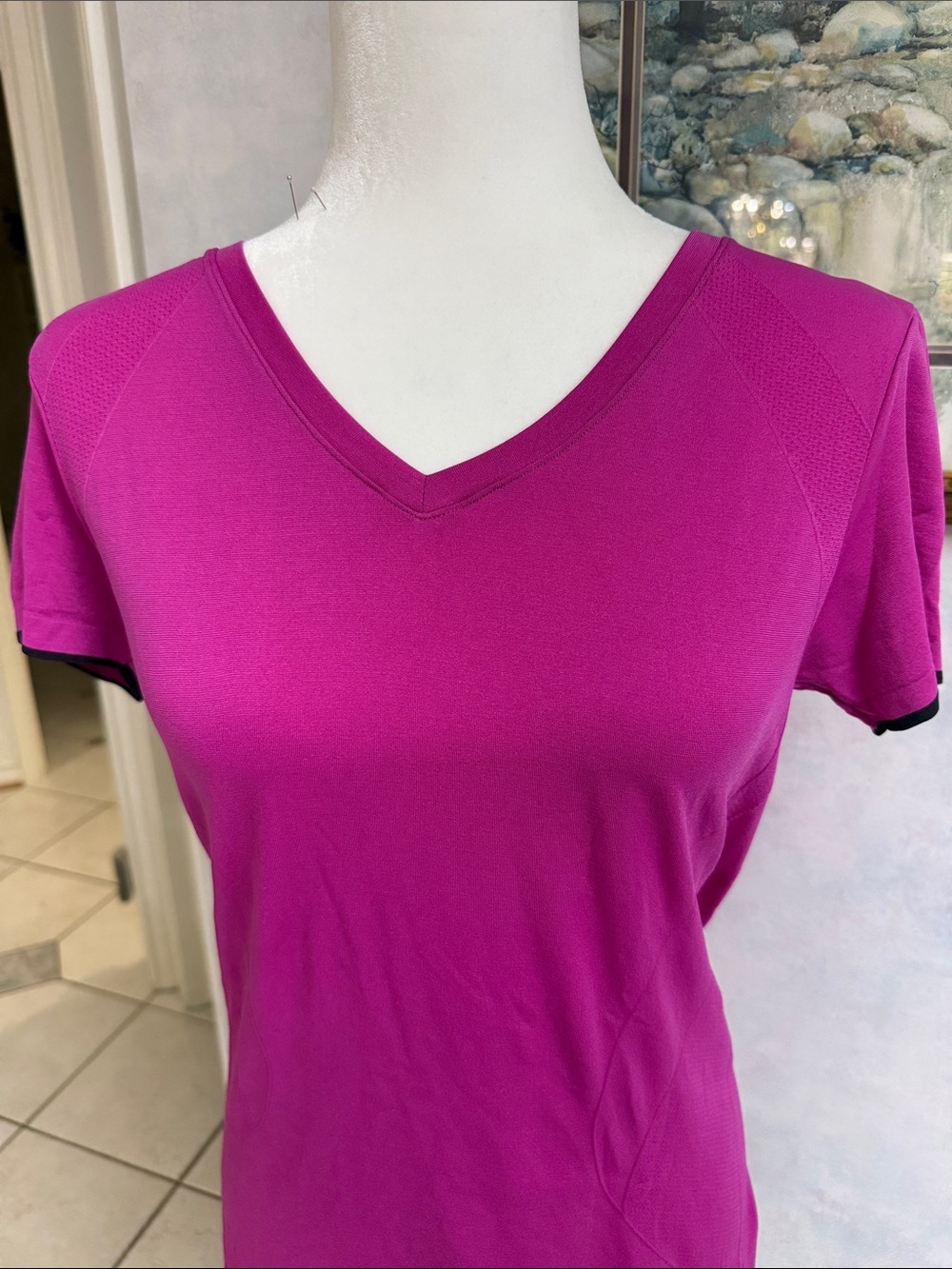 Danskin NWOT Women's Raspberry Fitted Performance Tee, 1/$10 or 2/$17